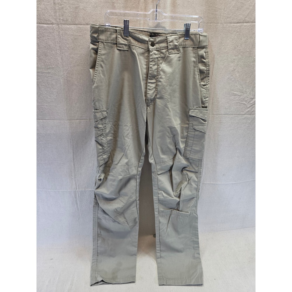 Tru-Spec Mens Tactical Cargo Pants Khaki Tan Ripstop Utility Work Trousers 34x34